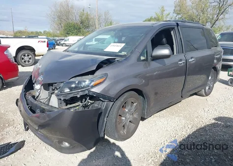 2015 Toyota Sienna Se 8 Passenger из США, поврежденный, VIN 5TDXK3DC4FS656576